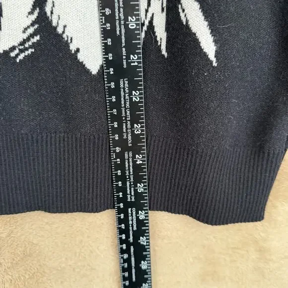 Solo Leveling Statue of God Sweater Mens M Black Knit Gothic Anime Dark Academia - Picture 5 of 8